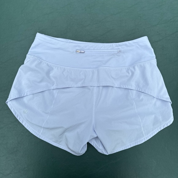 Lululemon Speed Up Short Long 4" Updated Fit In Serene Blue. Size 6 Tall. - Picture 2 of 16